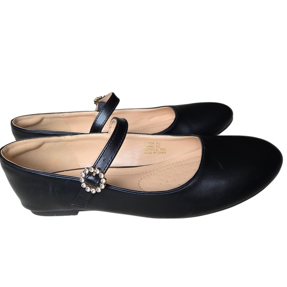 Viapipa Shoes - Viapipa Black Mary Jane Flat Shoes Size 8